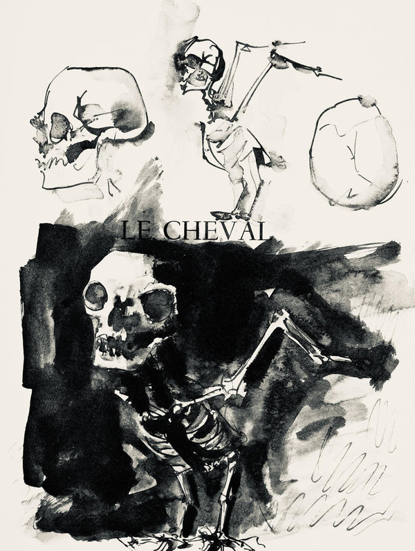 Pablo Picasso, Crânes et squelettes d'oiseaux (Cramer No. 84), 40 dessins de Picasso en marge du Buffon, Limited Edition Lithograph