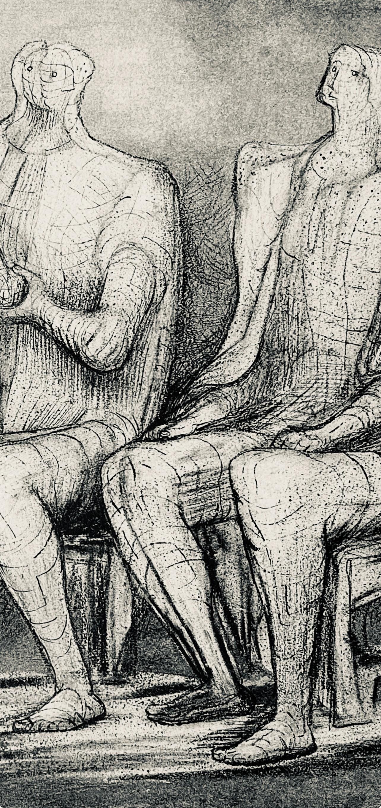 Henry Moore, Women Winding Wool, The Drawings of Henry Moore, Limited Edition Lithograph