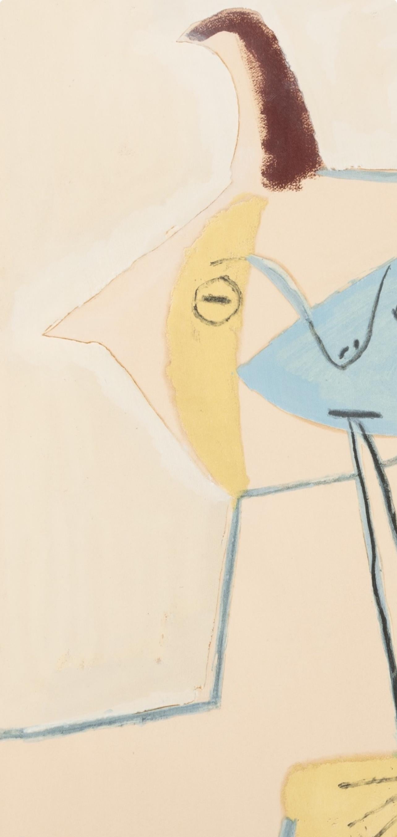 Pablo Picasso, Composition, Faunes et Flore d'Antibes, Limited Edition Lithograph