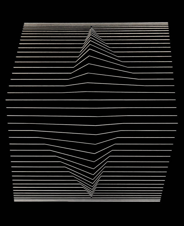 Victor Vasarely, Composition, Ondulatoires, Limited Edition Héliogravure