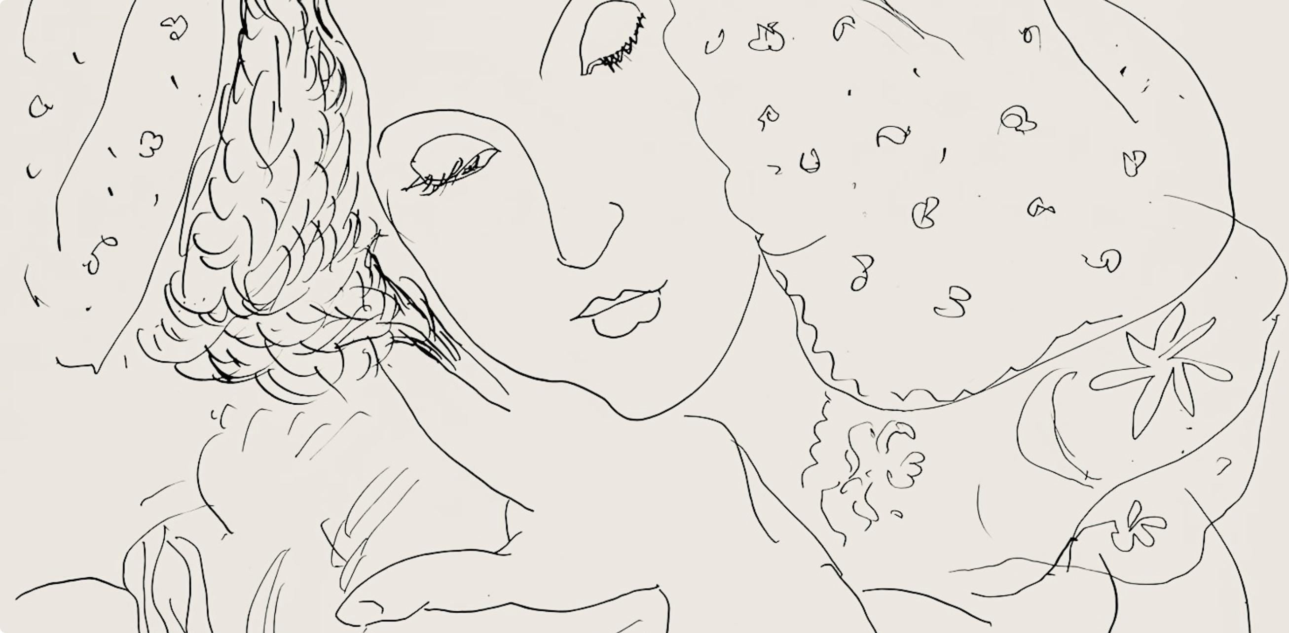 Henri Matisse, Série I, var. 2 (Duthuit 9), Henri Matisse, Dessins, Thèmes et variations, Limited Edition Lithograph