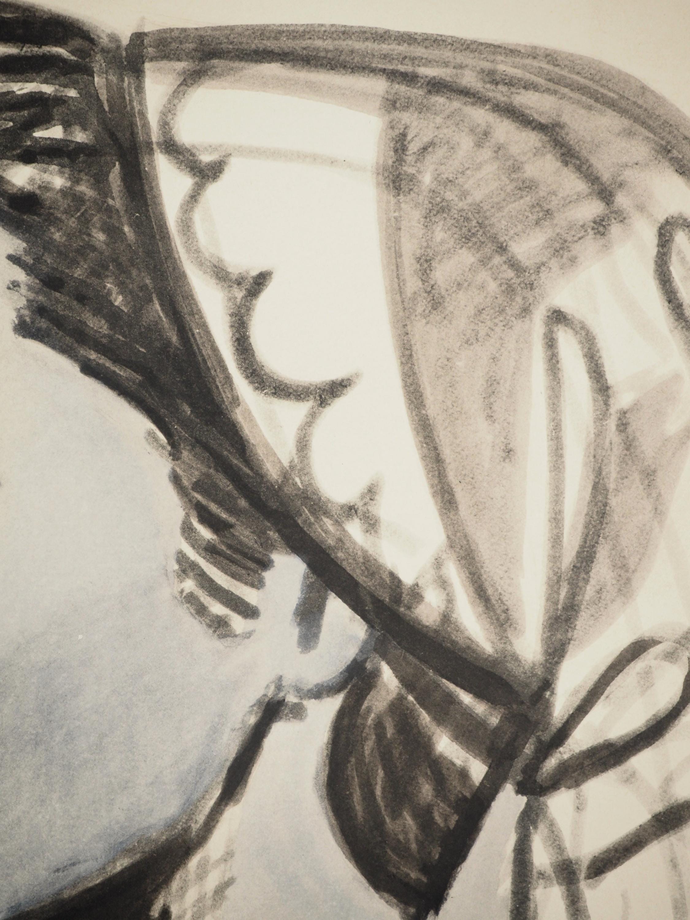 Pablo Picasso, Composition (Orozco 238), Picasso, La flûte double, Limited Edition Lithograph