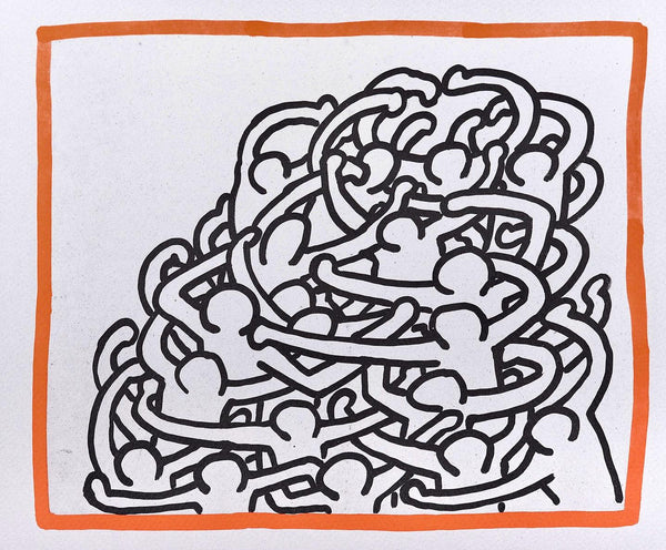 Keith Haring, Composition, Against All Odds, Limited Edition Lithograph