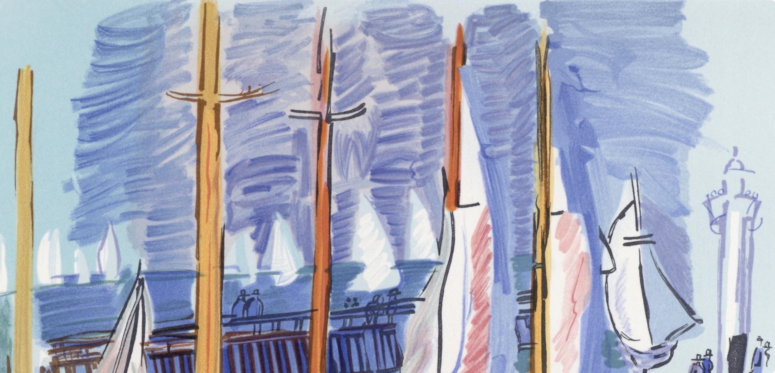 Raoul Dufy, Régates, Lettre à mon peintre Raoul Dufy, Limited Edition Lithograph