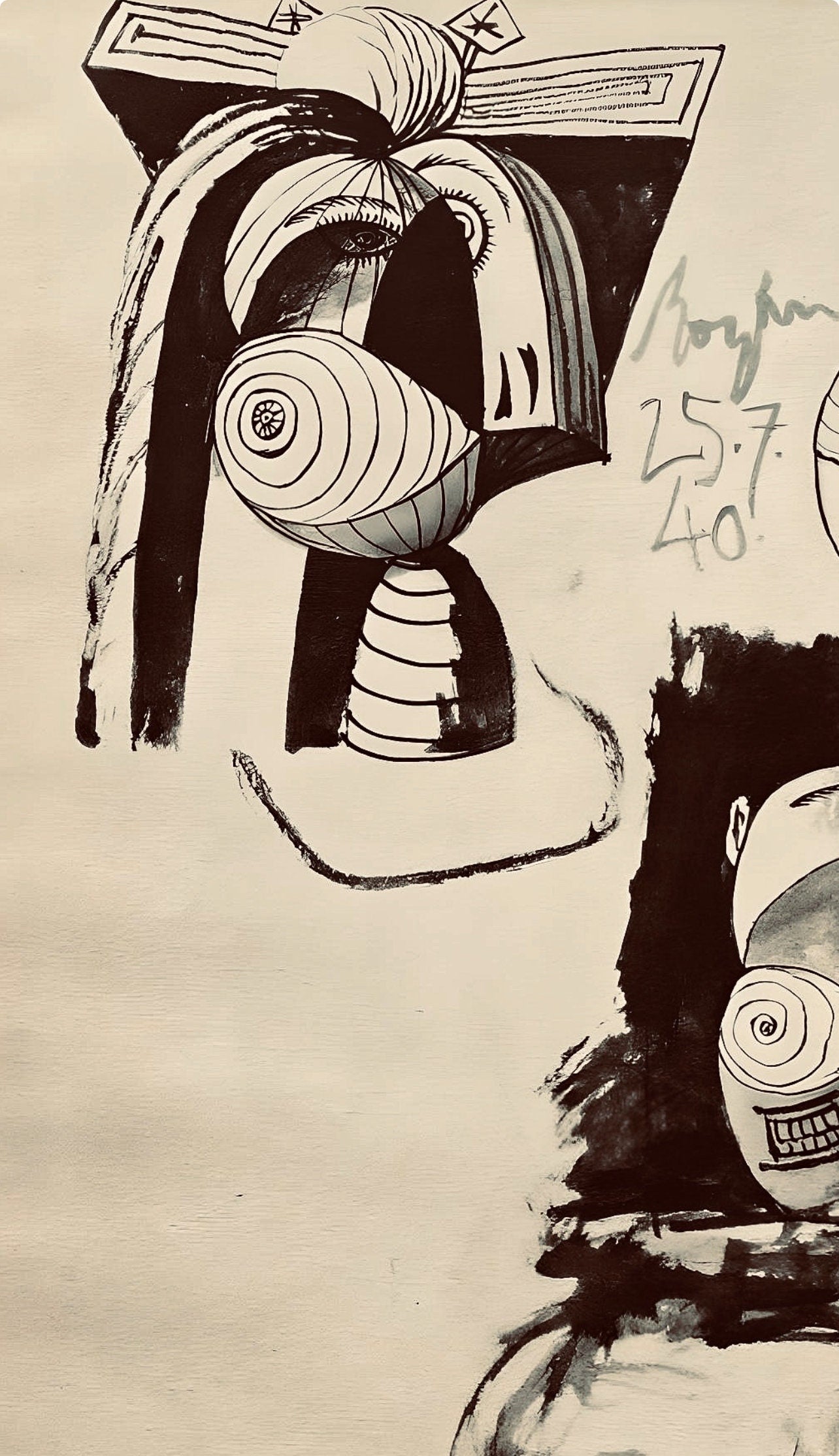 Pablo Picasso, Composition, Carnet de dessins de Picasso, Cahiers d’Art, Limited Edition Lithograph