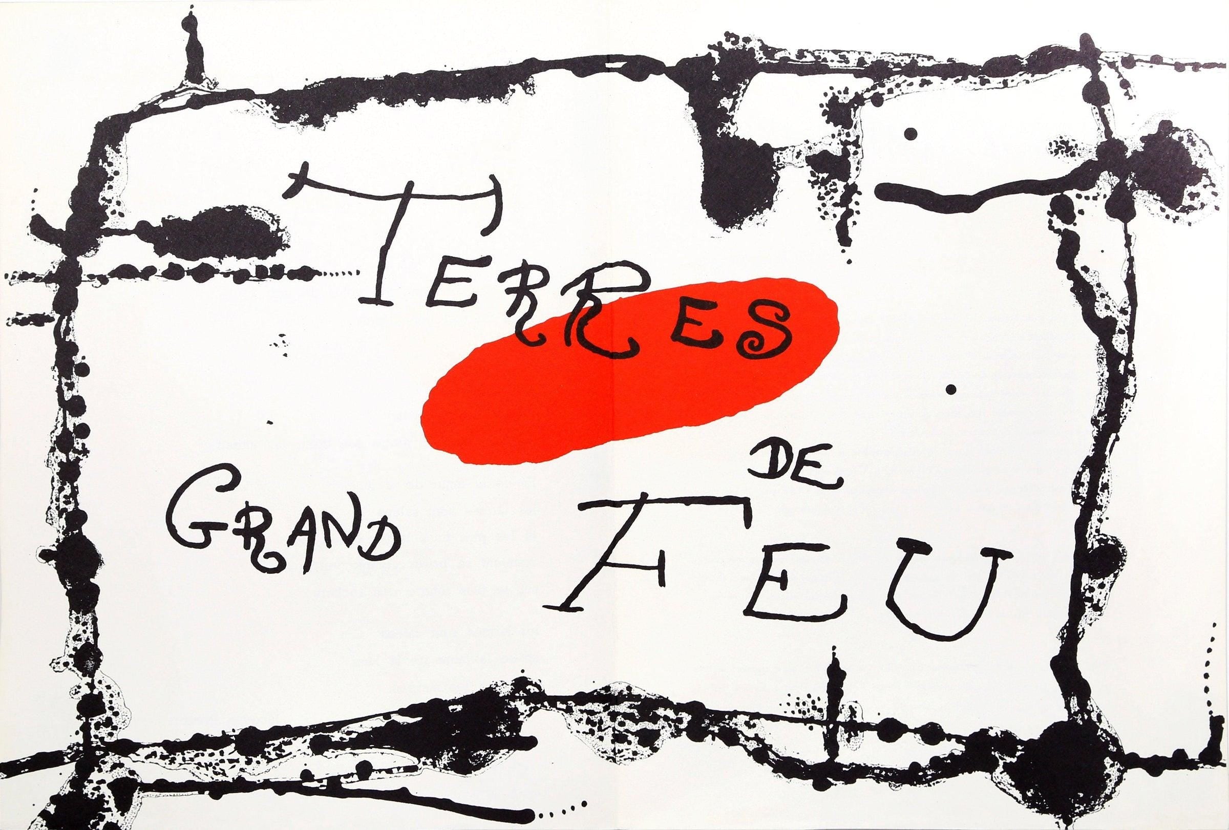 Joan Miró, Composition (Cramer 34; Mourlot 224), Derrière le miroir, Limited Edition Lithograph