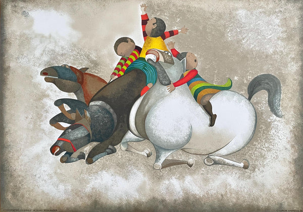 Graciela Rodo Boulanger, Three Part Out, Original Edition Offset Lithograph