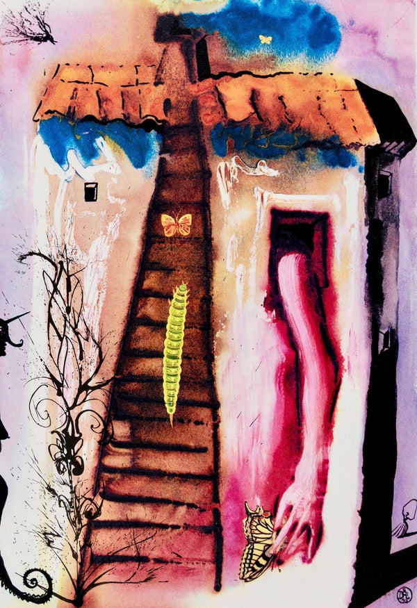 Salvador Dalí, Composition (Field 69-5, A-M), Alice's Adventures in Wonderland, Limited Edition Héliogravure