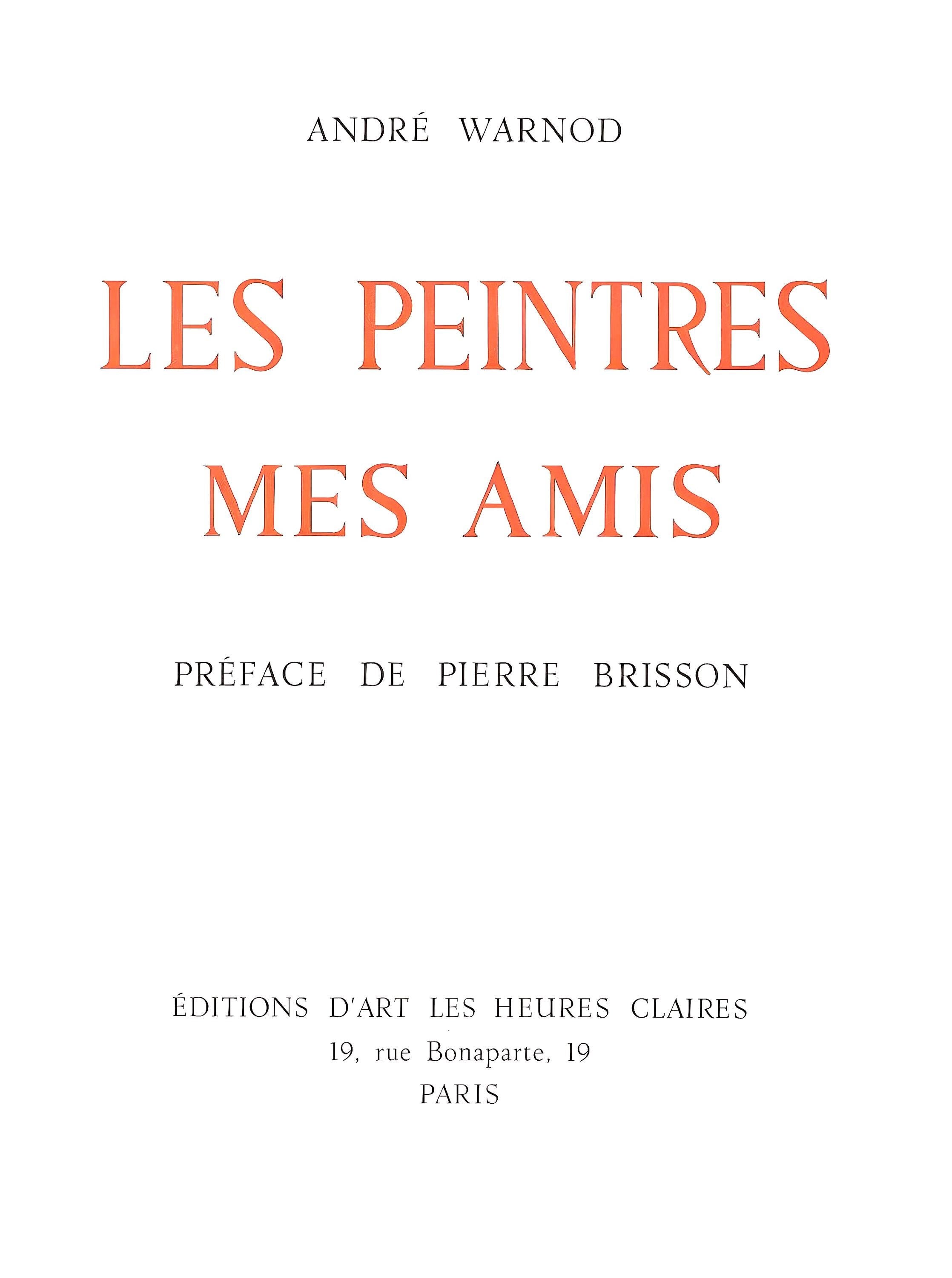 André Derain, Composition, Les Peintres mes amis, Limited Edition Lithograph