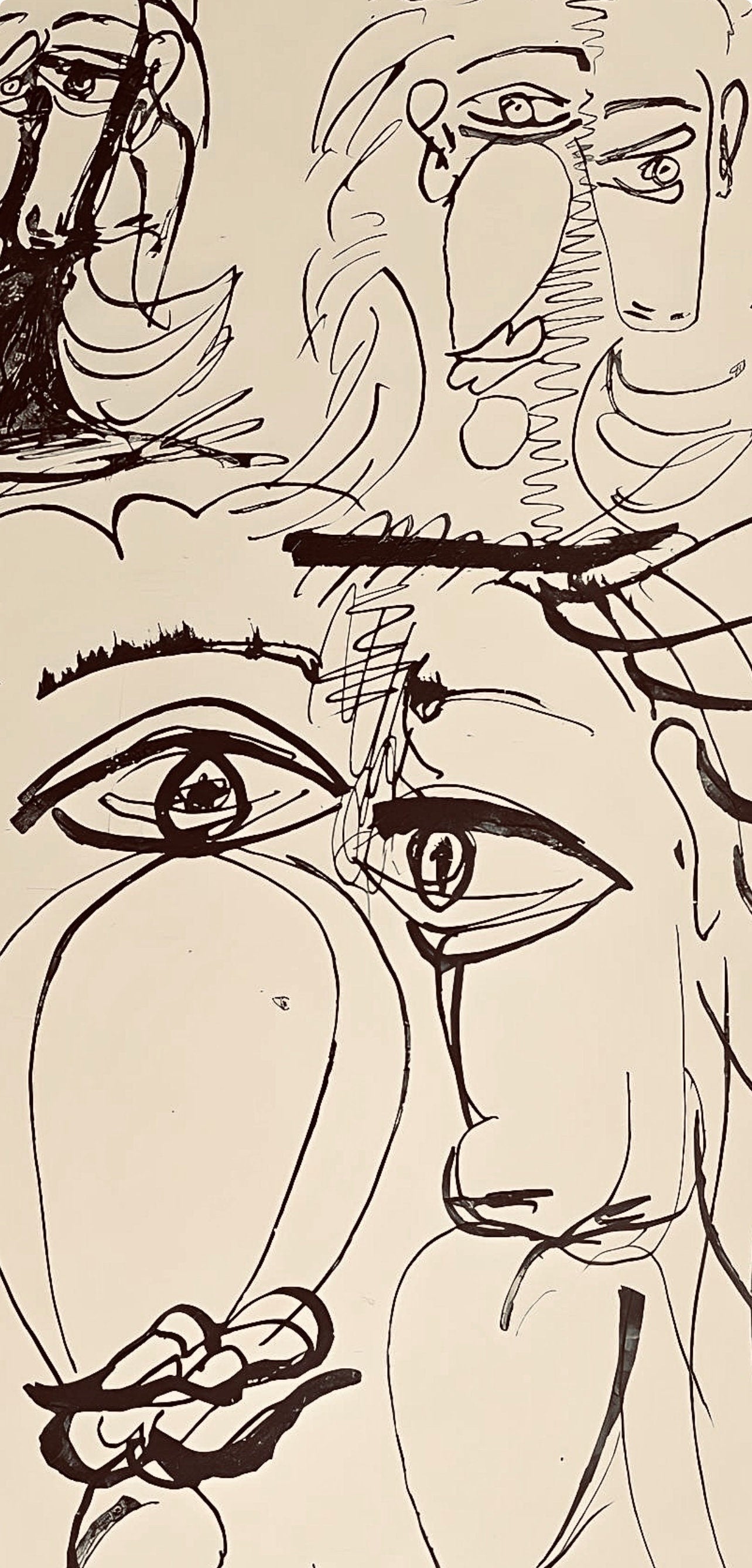 Pablo Picasso, Composition, Carnet de dessins de Picasso, Cahiers d’Art, Limited Edition Lithograph