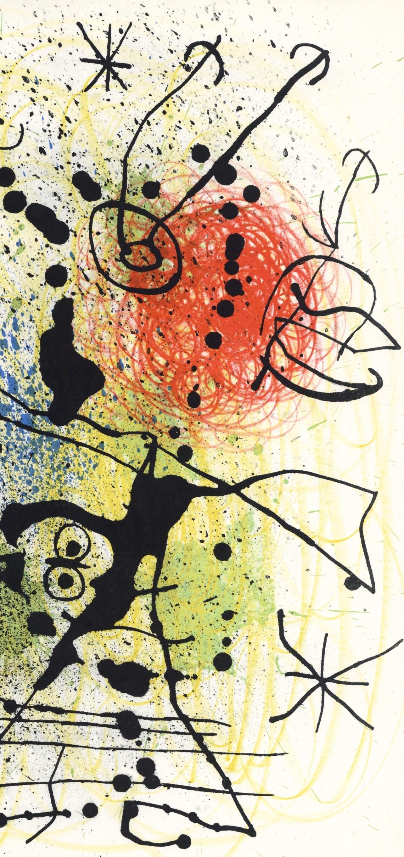 Joan Miró, Composition (Mourlot 457), Derrière le miroir, Limited Edition Lithograph