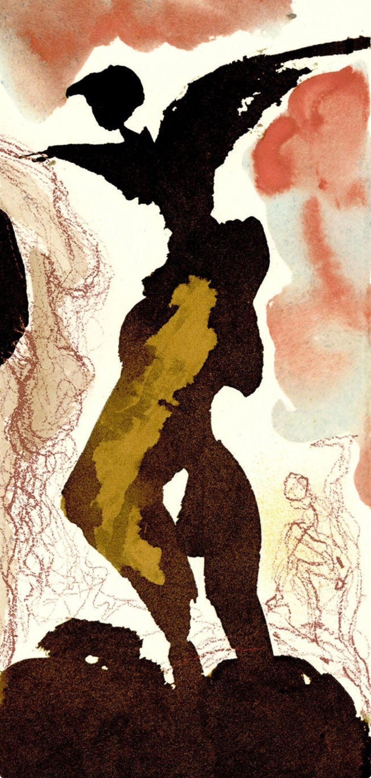 Salvador Dali, Composition (Michler/Löpsinger 1600; Field 69-3), Biblia Sacra, Limited Edition Lithograph
