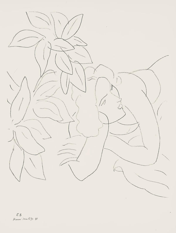 Henri Matisse, Série E, var. 8 (Duthuit 9), Henri Matisse, Dessins, Thèmes et variations, Limited Edition Lithograph