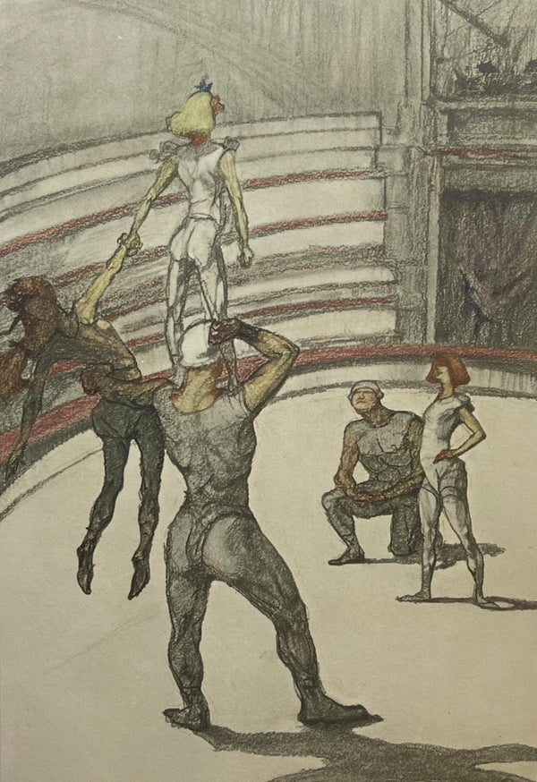Henri de Toulouse-Lautrec, Circus Acrobats, Henri de Toulouse-Lautrec, At the Circus, Limited Edition Lithograph