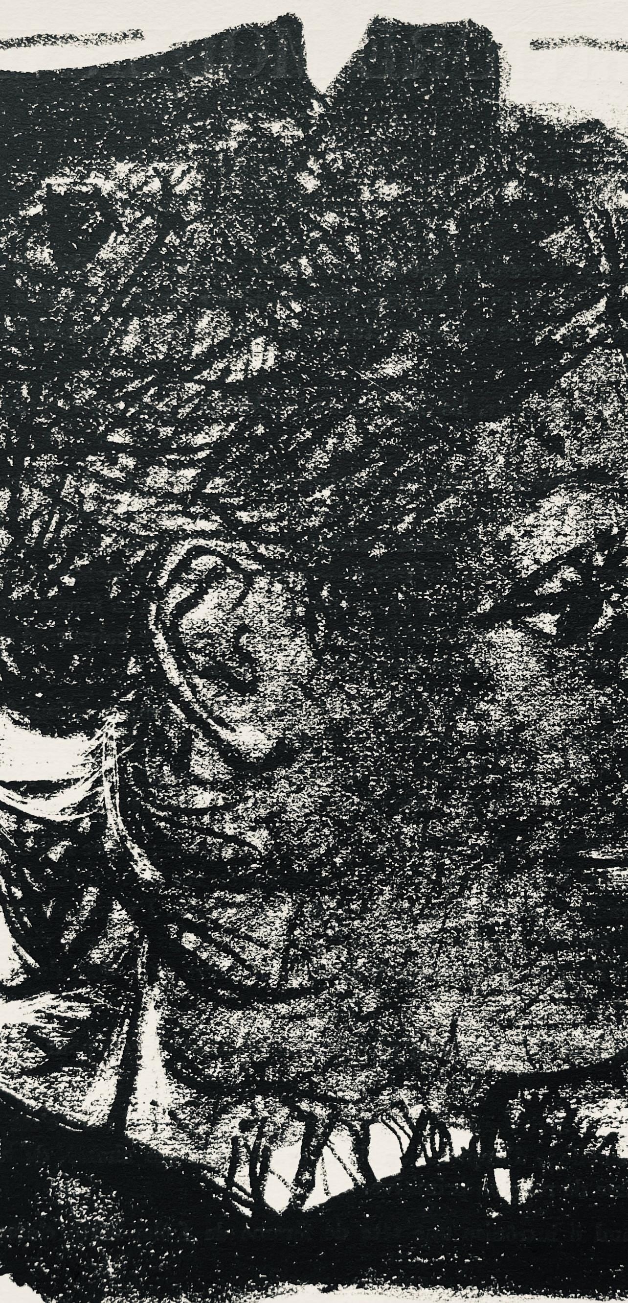 André Marchand, Composition, pierre ã feu provence noire, Limited Edition Lithograph