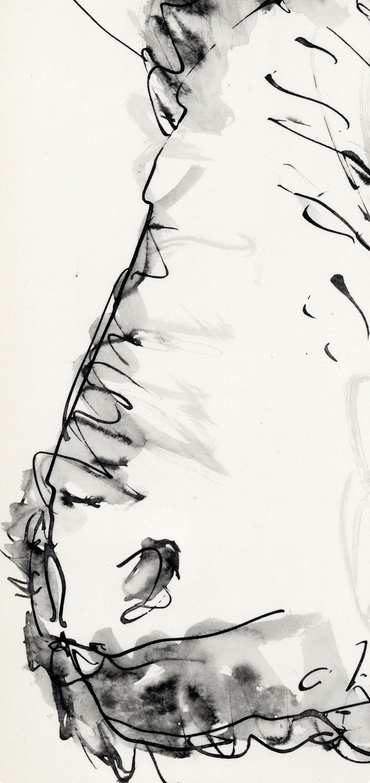 Pablo Picasso, Le taureau (Cramer No. 84), 40 dessins de Picasso en marge du Buffon, Limited Edition Lithograph