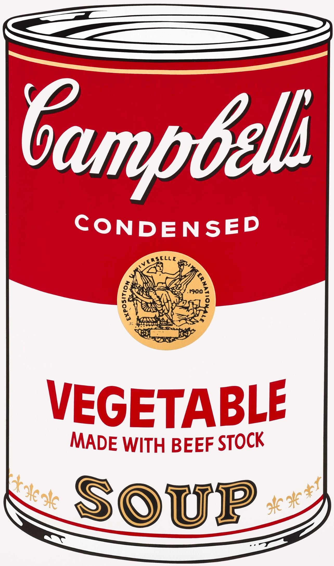 Andy Warhol, Campbell’s Soup, Vegetable, Official Edition, Sunday B. Morning, Silkscreen