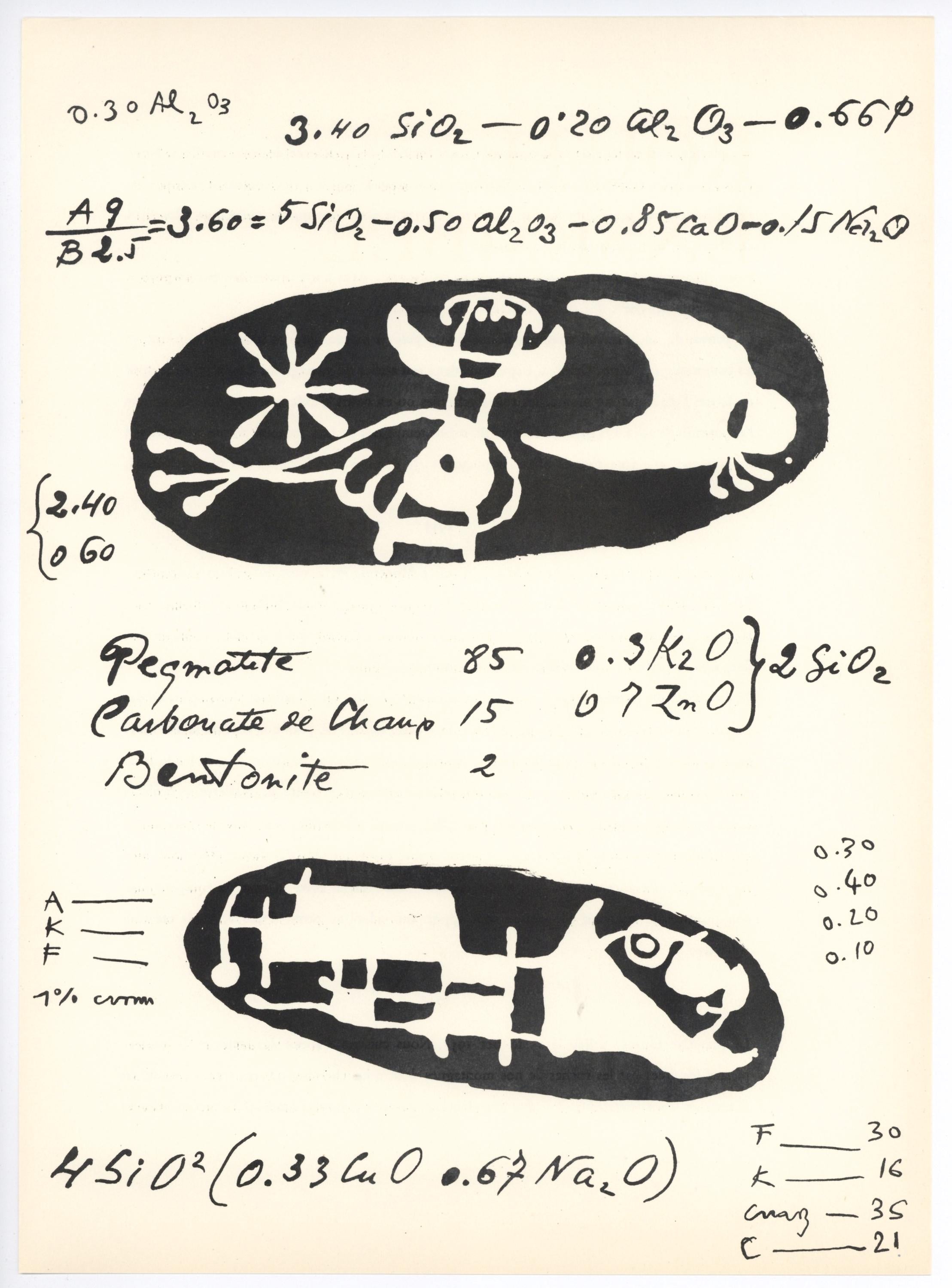 Joan Miró, Composition (Cramer 34), Derrière le miroir, Limited Edition Lithograph