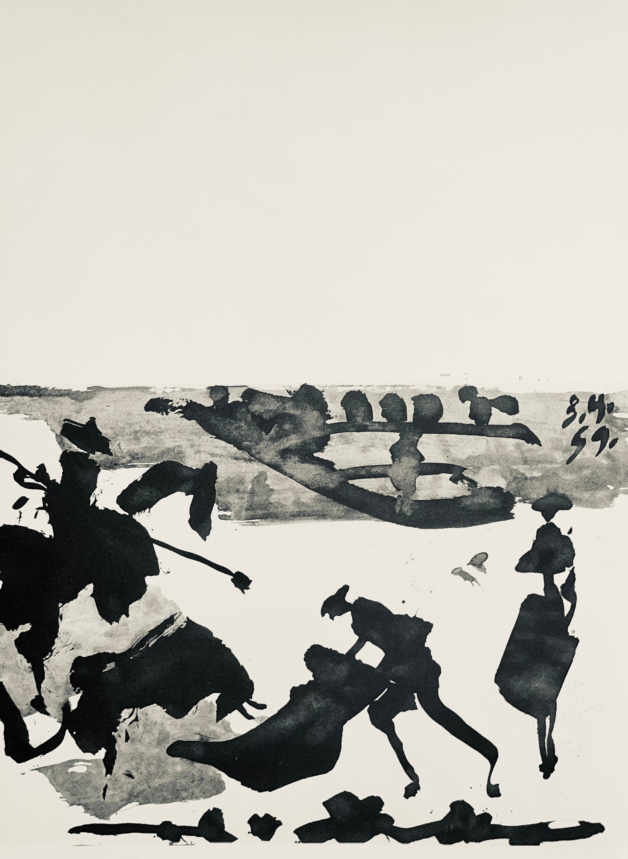 Pablo Picasso, Composition (Bloch 1276; Czwiklitzer 23), Toros y Toreros, Limited Edition Lithograph
