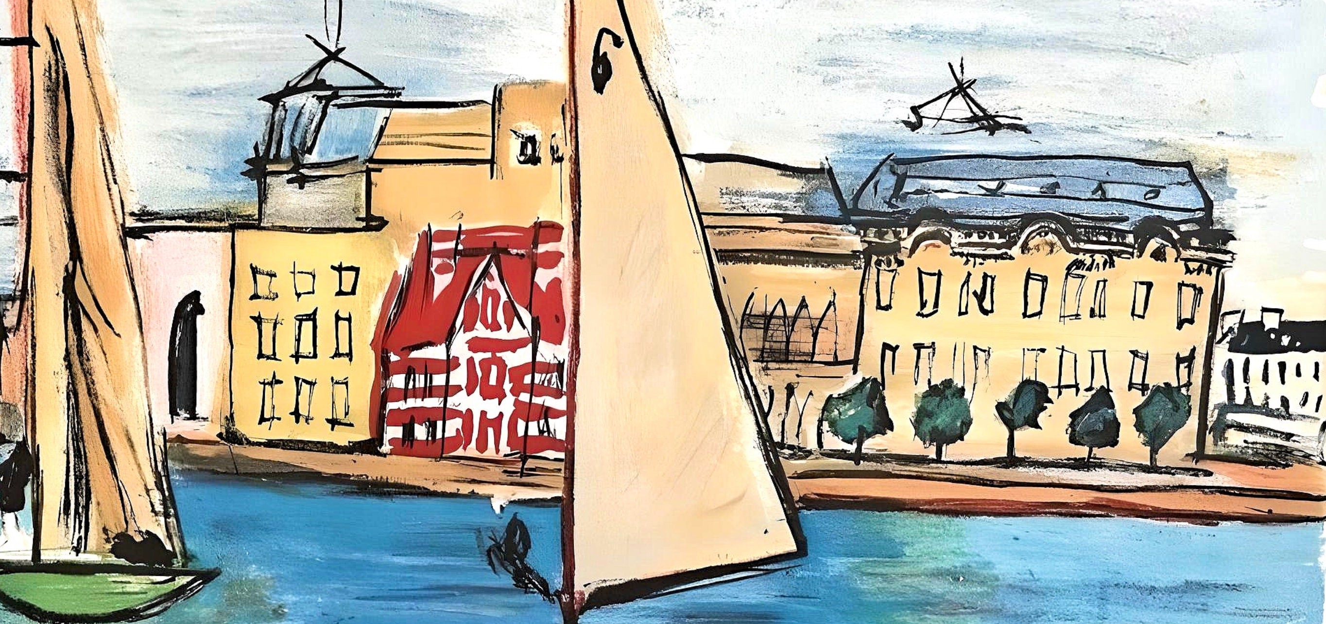 Raoul Dufy, Composition, Les Côtes Normandes, Limited Edition Lithograph