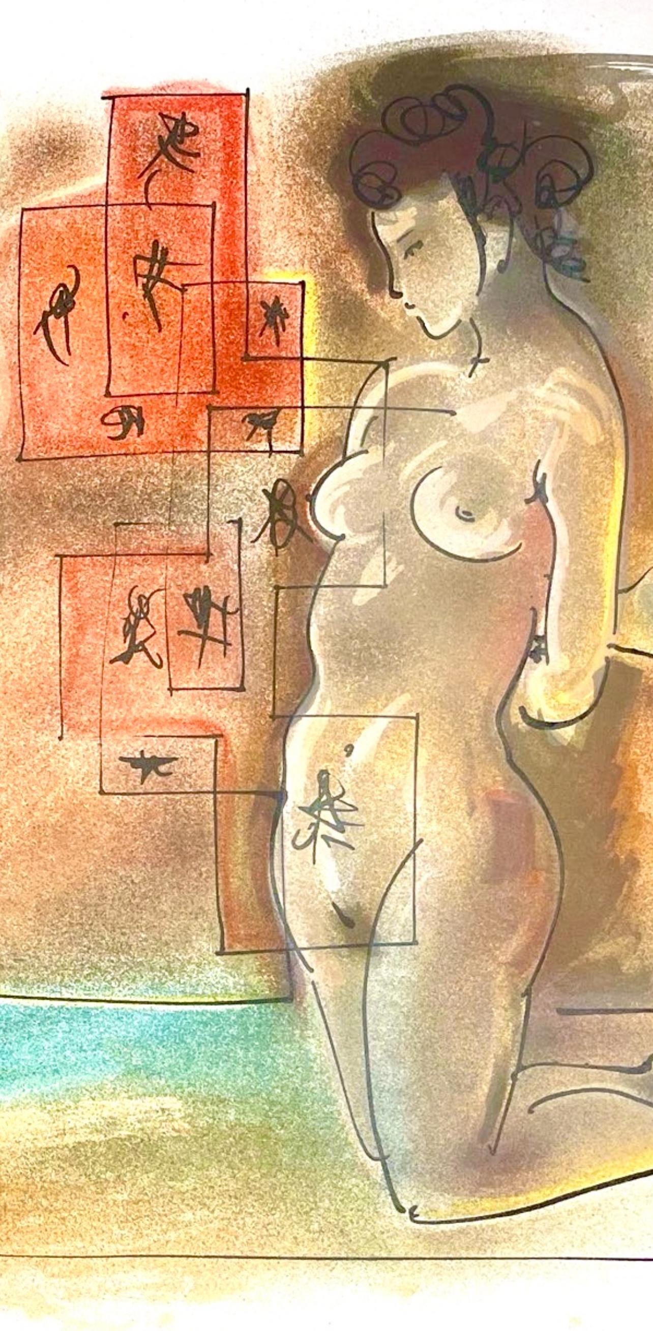Hans Erni, Composition, Réflexions Simples Sur Le Corps, Limited Edition Lithograph