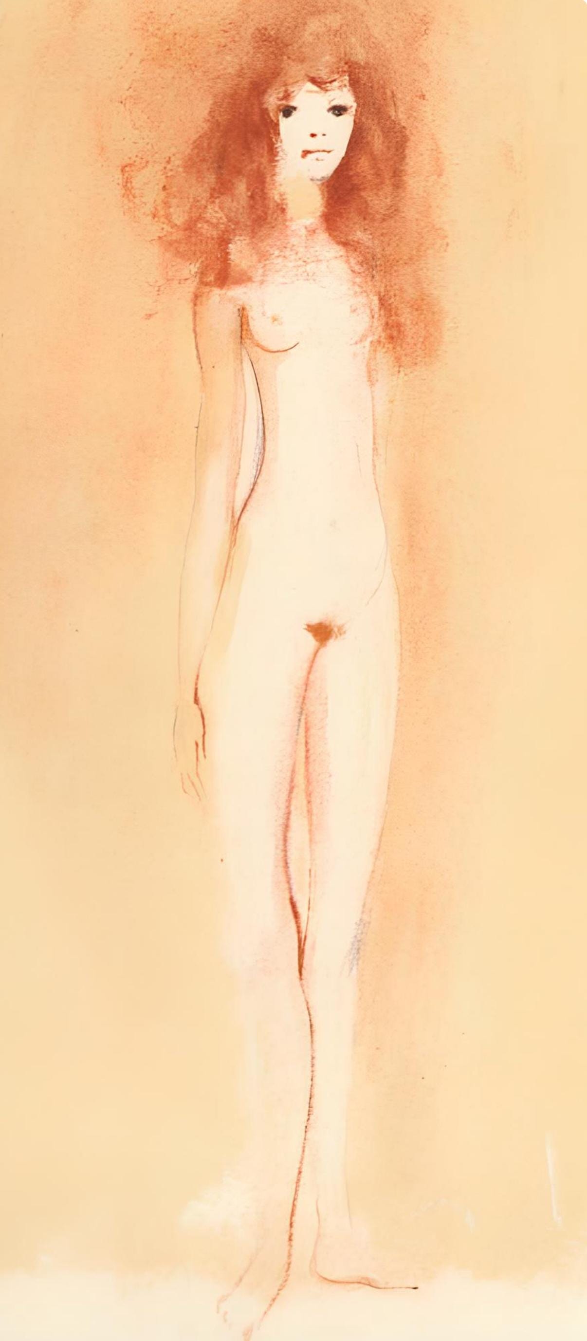 Léonor Fini, Composition, Parallèlement, Limited Edition Lithograph