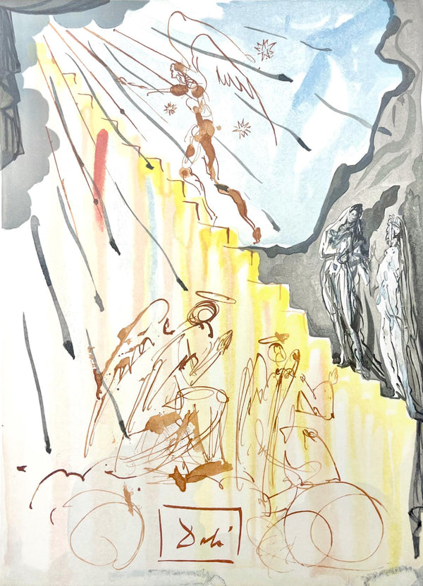 Salvador Dali, Paradies XXII (Field 189-200; Michler/Löpsinger 1039-1138), Die Göttliche Komödie, Signed, Limited Edition Woodcut