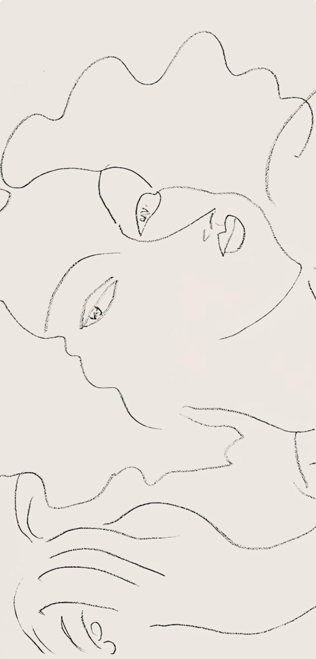 Henri Matisse, Série F, var. 10 (Duthuit 9), Henri Matisse, Dessins, Thèmes et variations, Limited Edition Lithograph