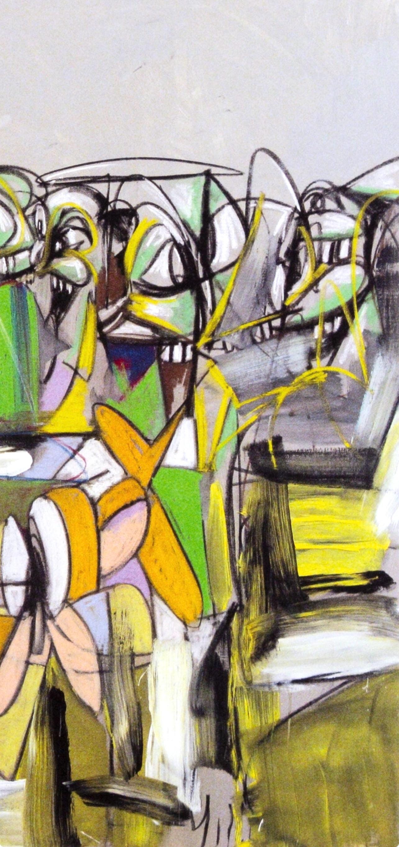 George Condo, Compression V, Drawing Paintings, Limited Edition Four Color Process Print