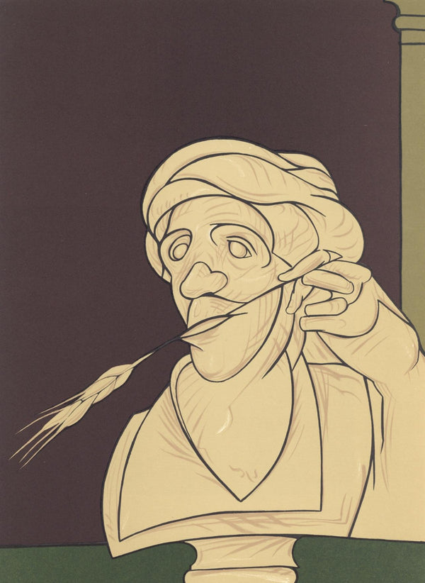 Valerio Adami, Composition, Hommage à Aimé et Marguerite Maeght, Derrière le miroir, Limited Edition Lithograph