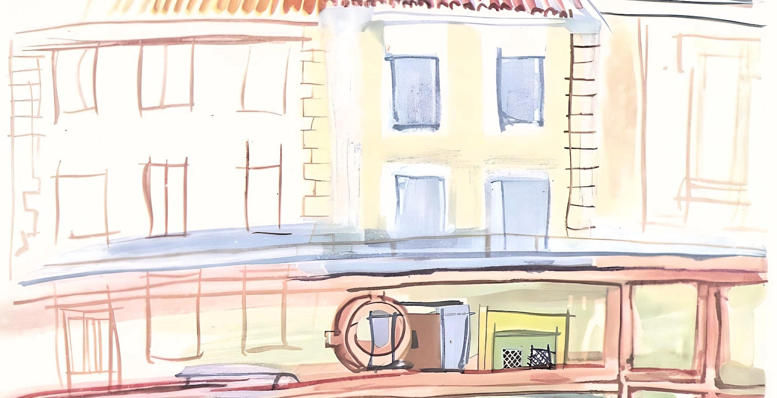 Raoul Dufy, La fenêtre de Dufy à Aspet, Vacances forcées