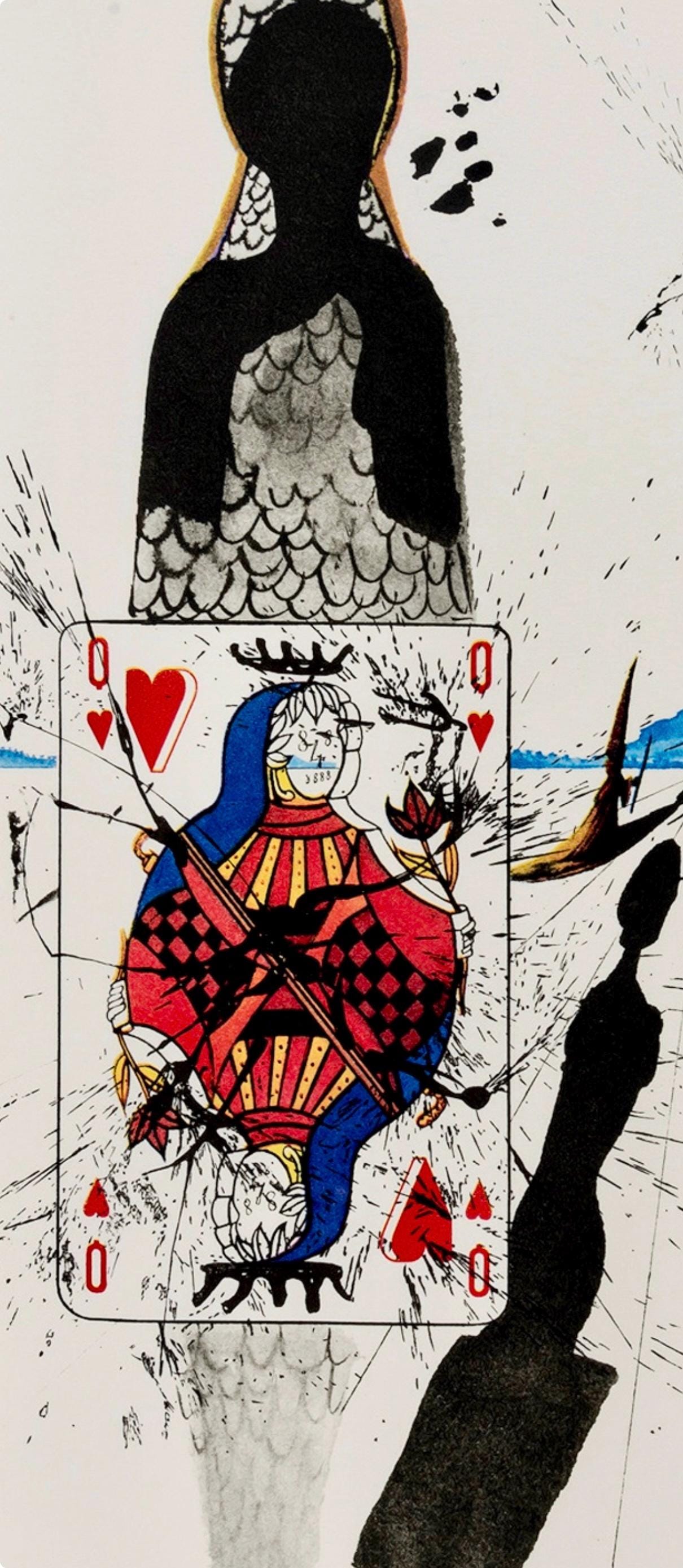 Salvador Dalí, Composition (Field 69-5, A-M), Alice's Adventures in Wonderland, Limited Edition Héliogravure
