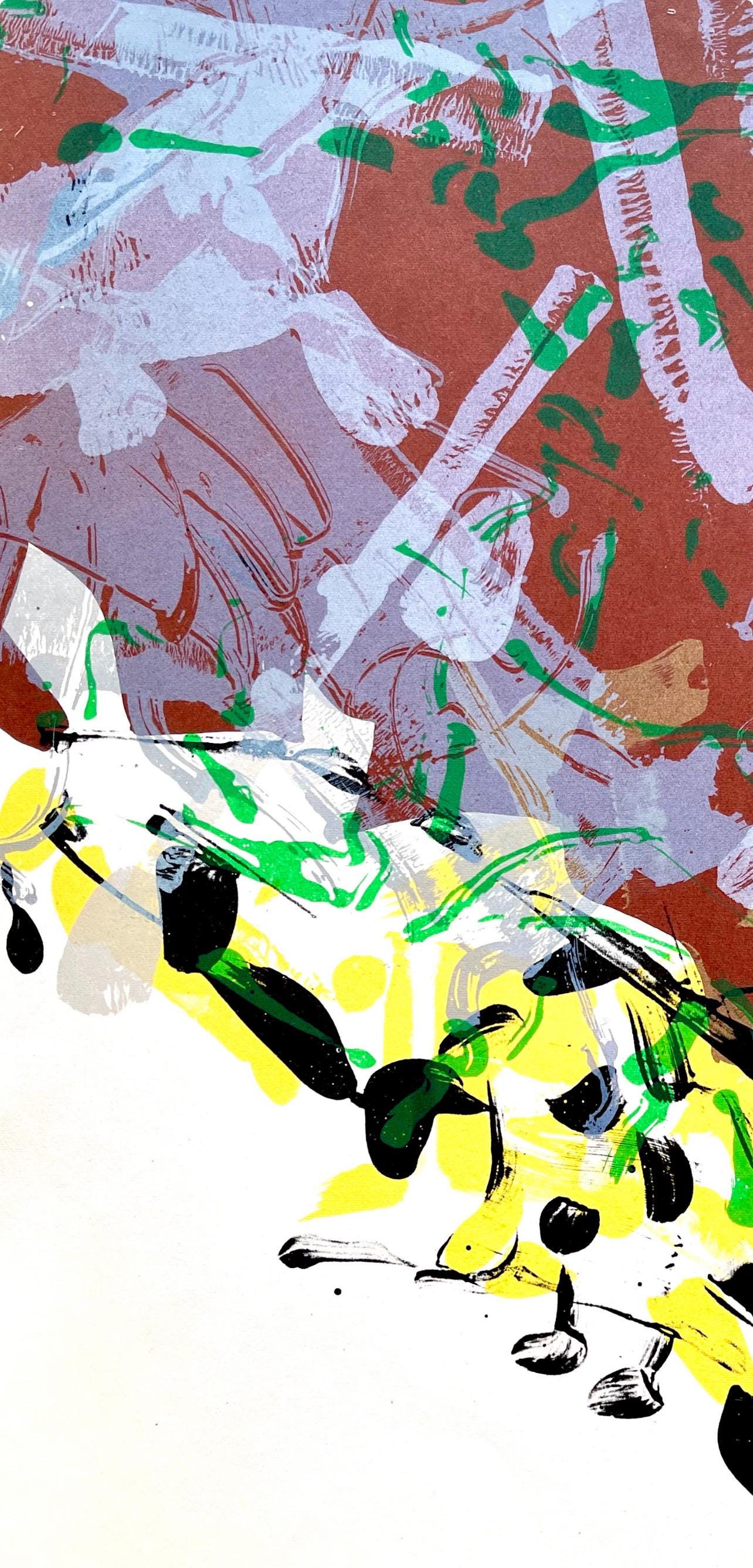 Jean-Paul Riopelle, Composition, Derrière le miroir, Limited Edition Lithograph