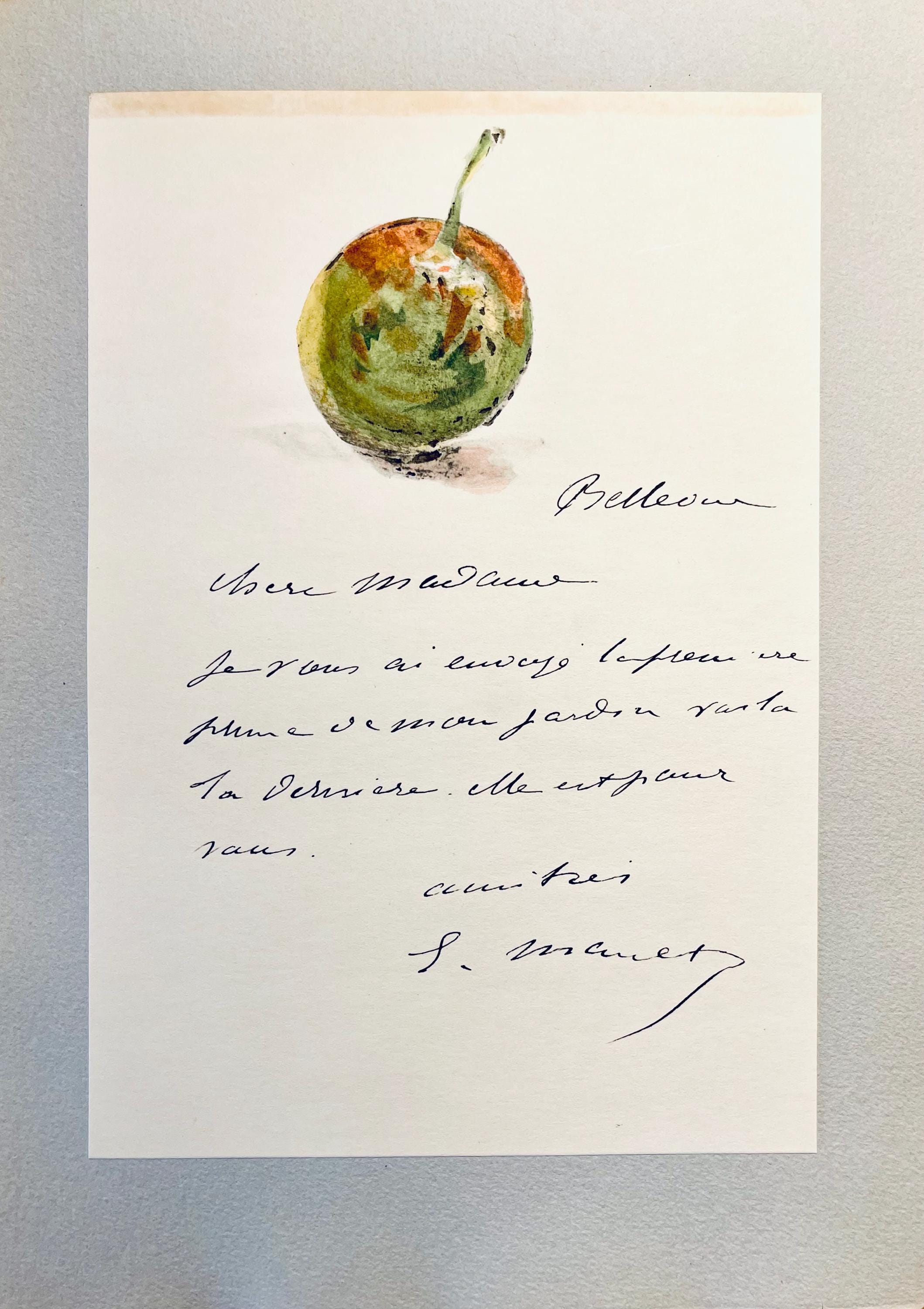 Édouard Manet, Composition, Édouard Manet, Letters with Aquarelles, Limited Edition Lithograph