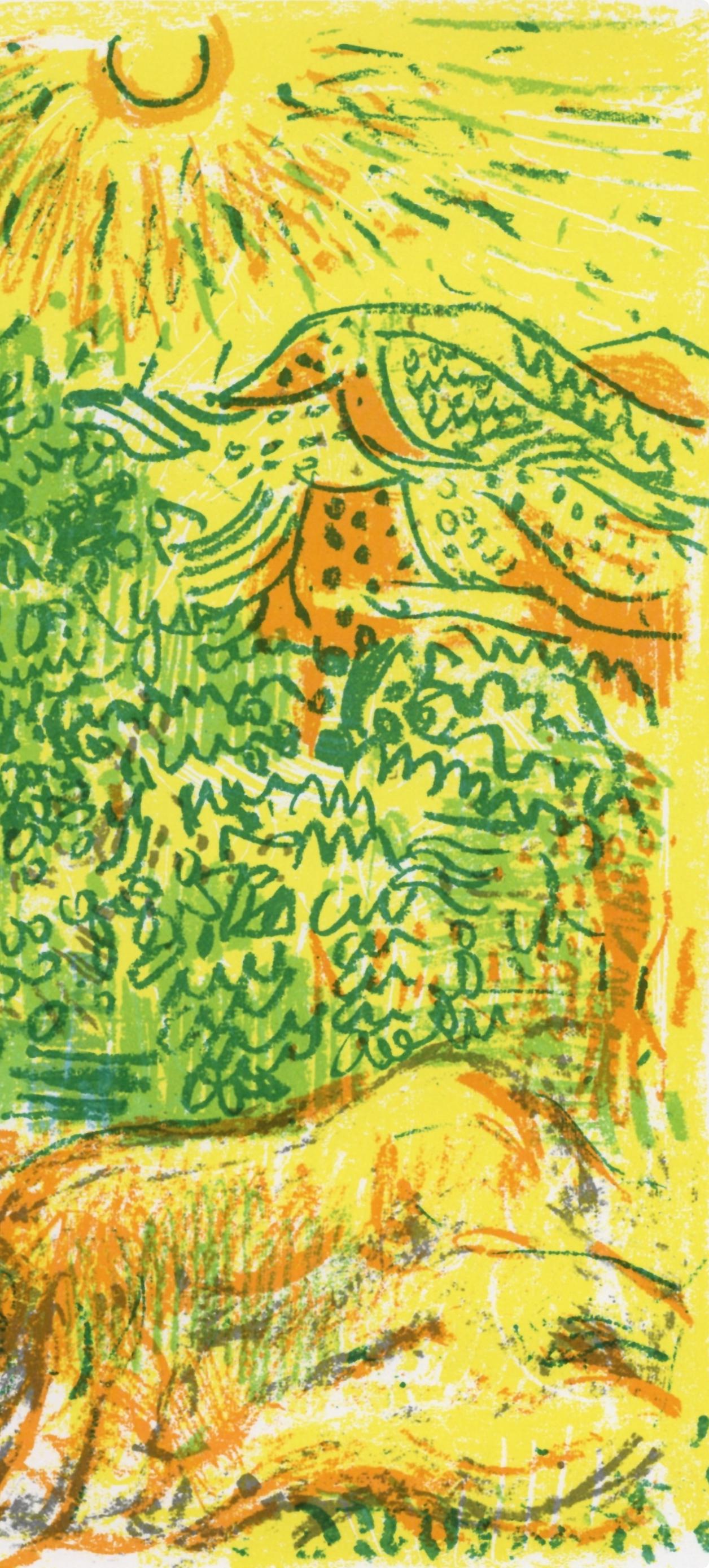André Cottavoz, Composition, L'Odyssée, Limited Edition Lithograph