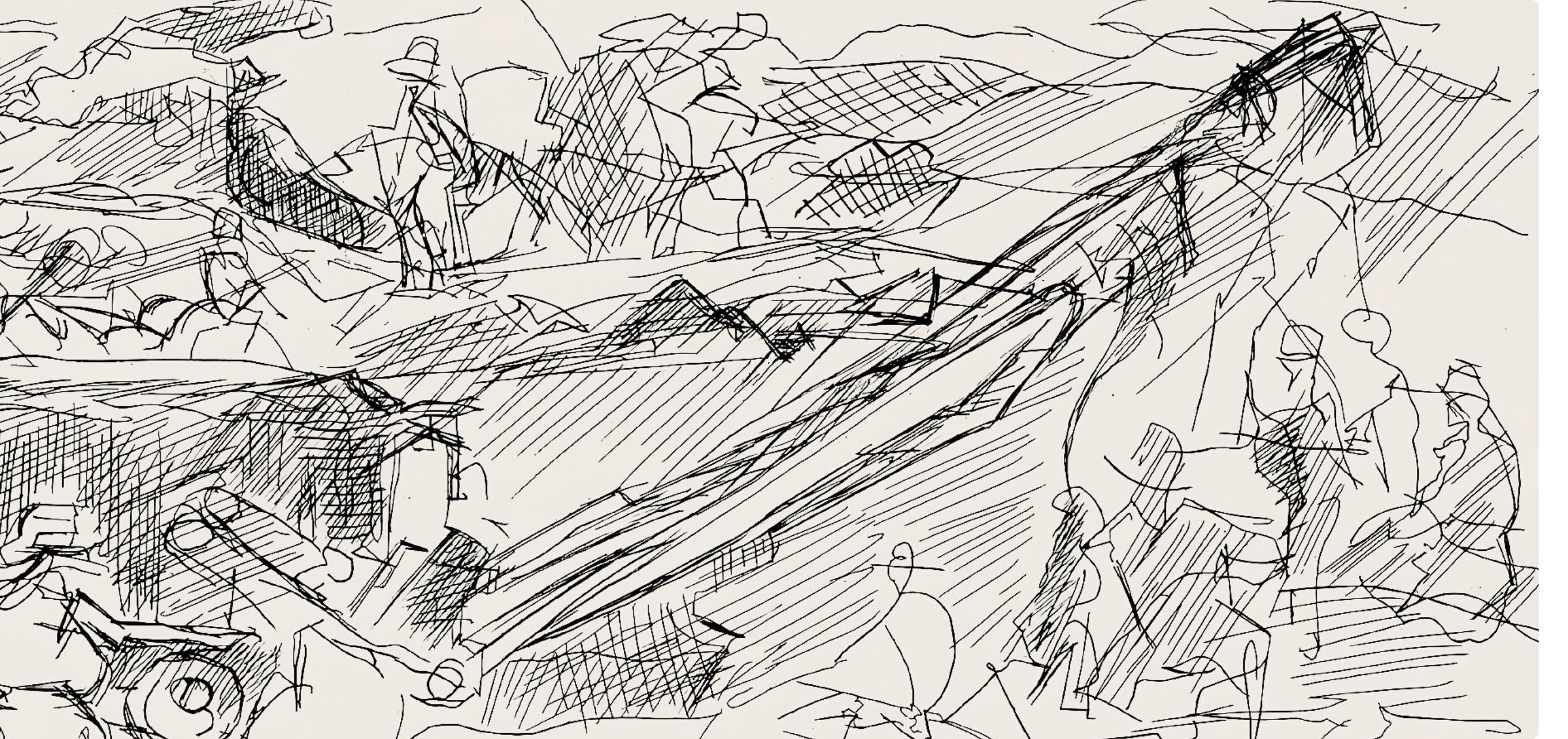 Jacques Villon, Composition (Ginestet/Pouillon 42-64), Hésiode, Les Travaux et les Jours, Limited Edition Etching