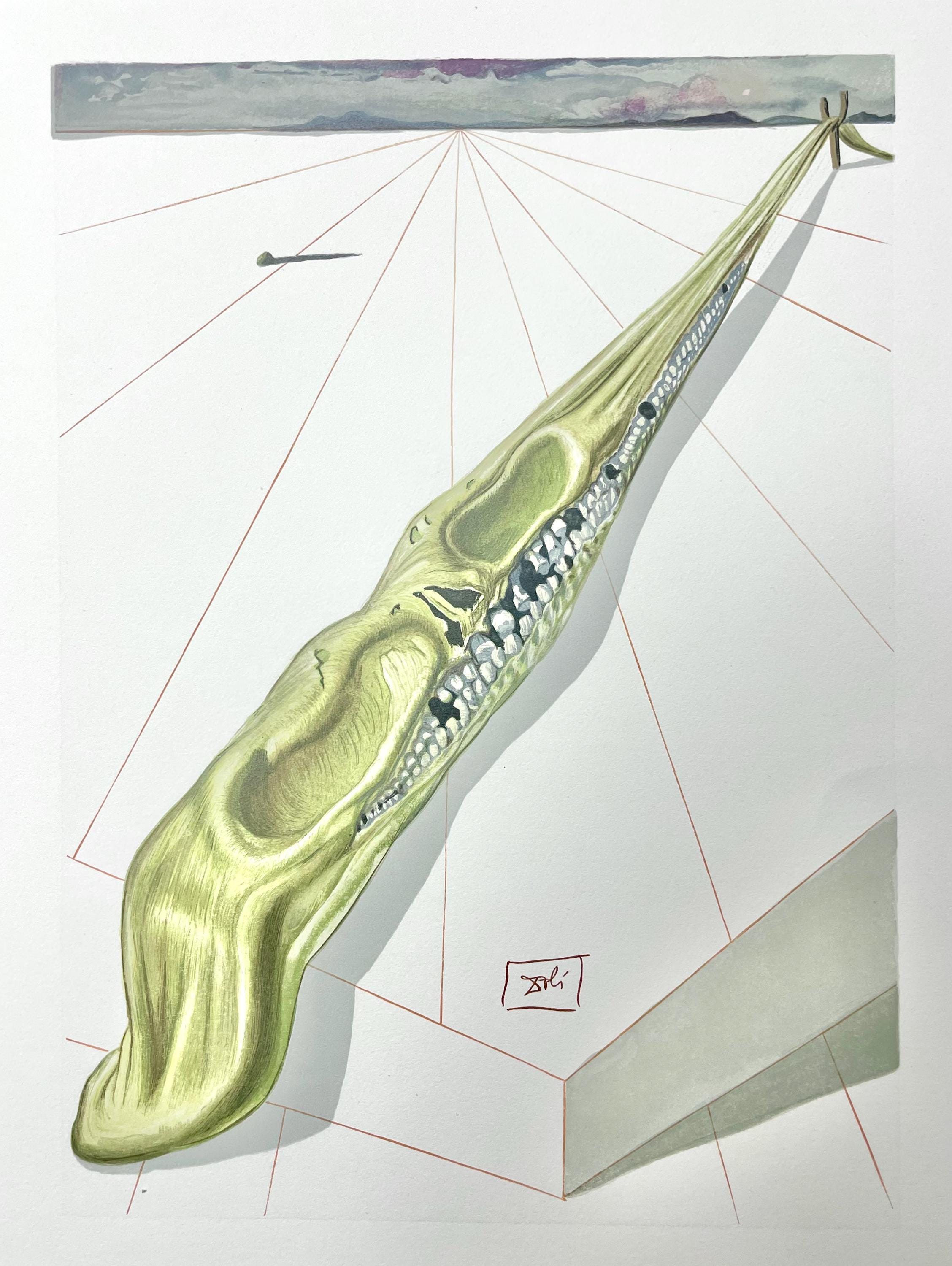 Salvador Dali, Hölle XIV (Field 189-200; Michler/Löpsinger 1039-1138), Die Göttliche Komödie, Signed, Limited Edition Woodcut