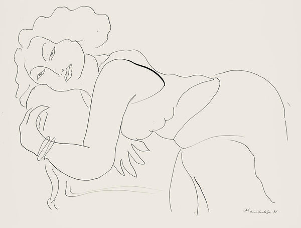 Henri Matisse, Série D, var. 6 (Duthuit 9), Henri Matisse, Dessins, Thèmes et variations, Limited Edition Lithograph