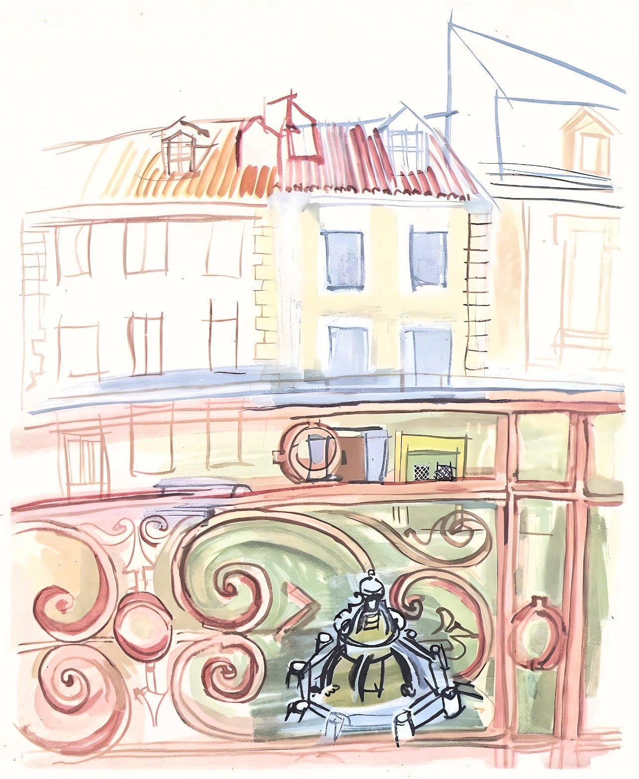Raoul Dufy, La fenêtre de Dufy à Aspet, Vacances forcées