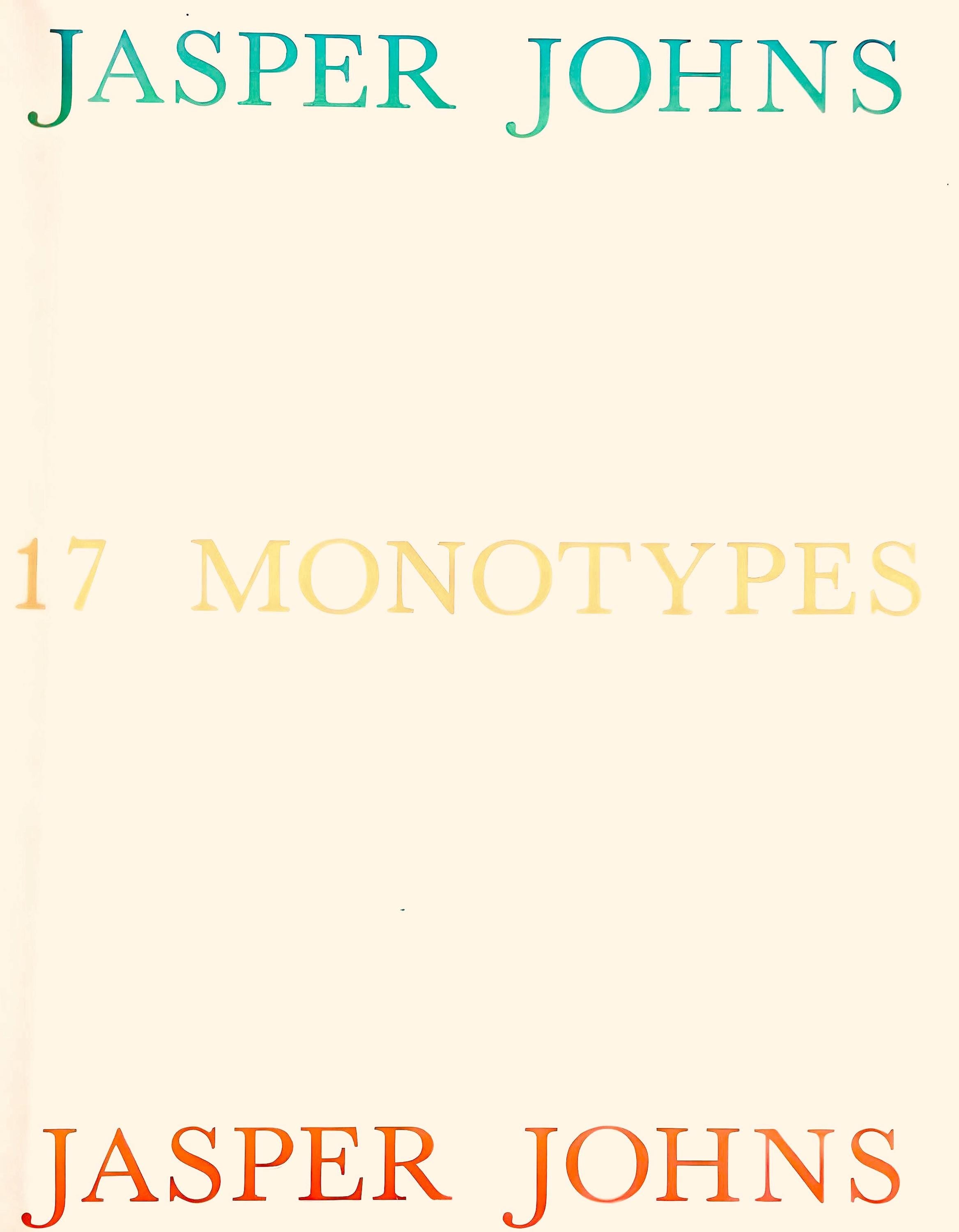 Jasper Johns, Composition, Jasper Johns, 17 Monotypes, Limited Edition Héliogravure