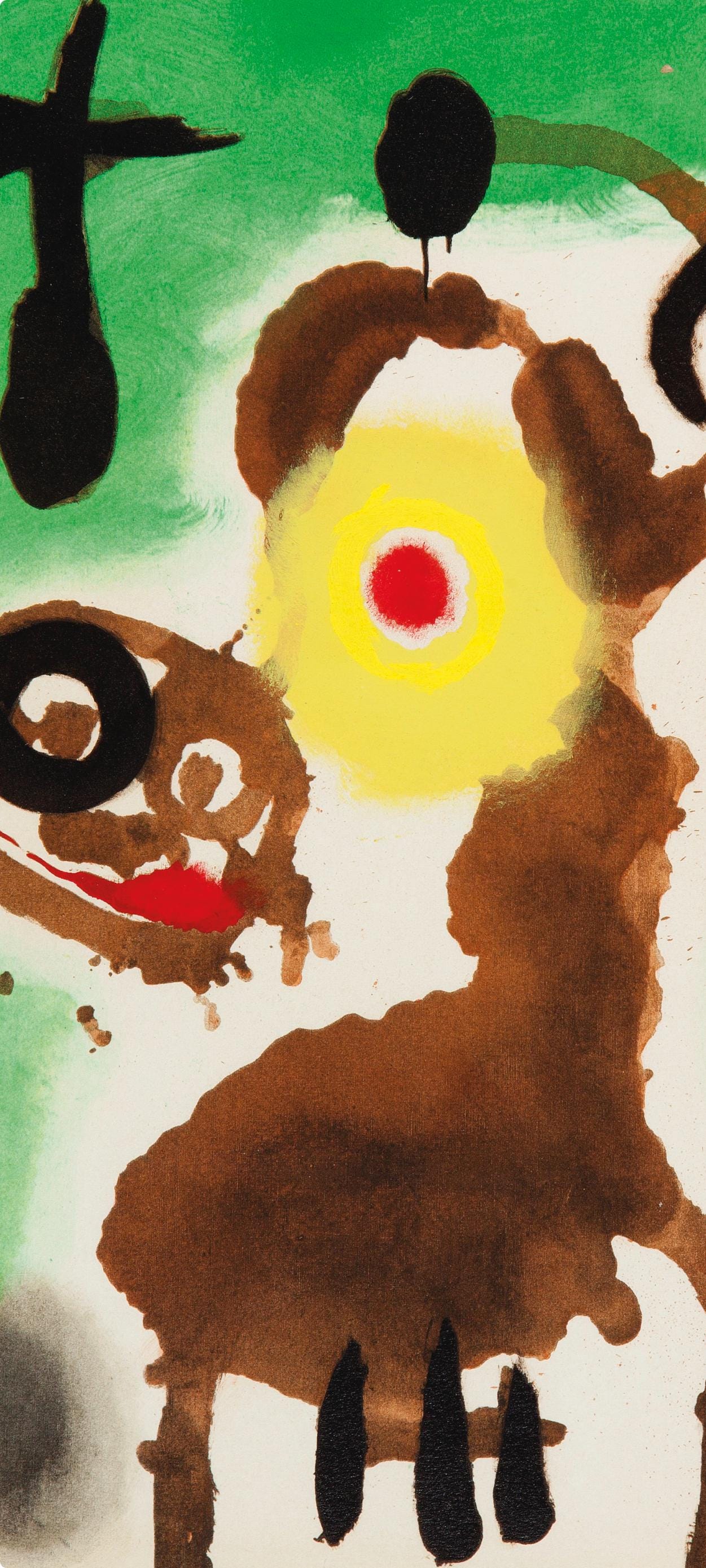 Joan Miró, Composition (Cramer 69; Dupin 292; Mourlot 286-294), Miró 1959-1960, Limited Edition Lithograph