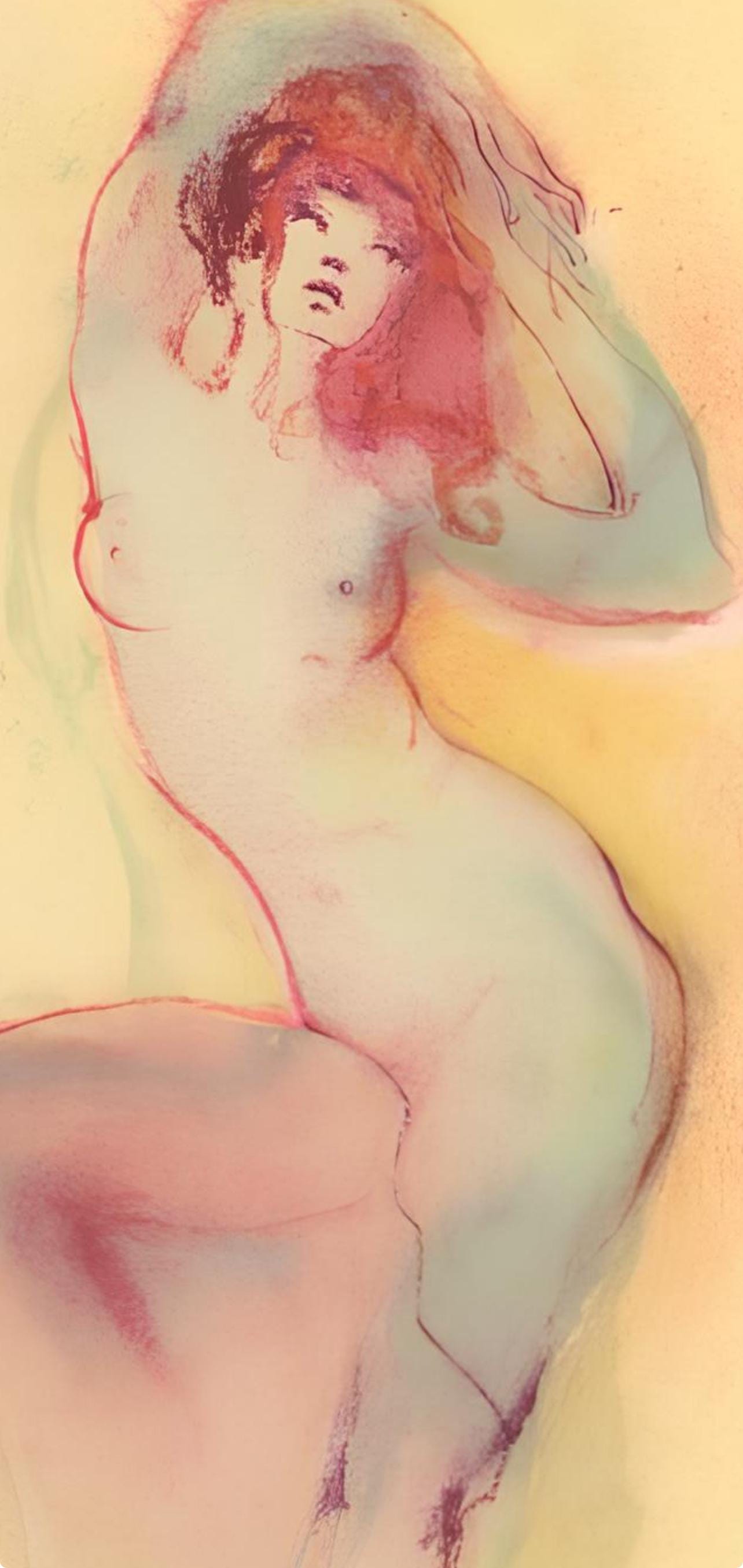 Léonor Fini, Composition, Parallèlement, Limited Edition Lithograph