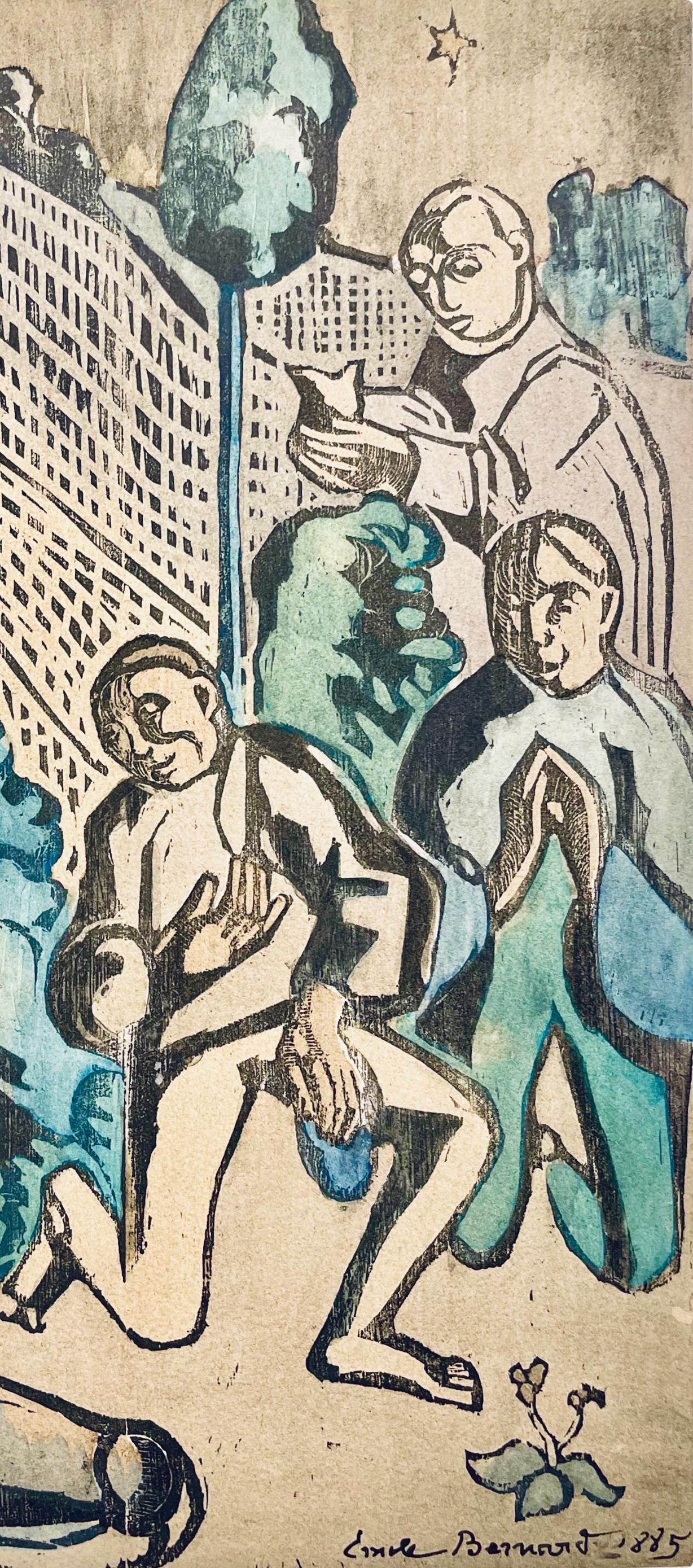 Émile Bernard, Composition, Éloge de Émile Bernard, Limited Edition Woodcut