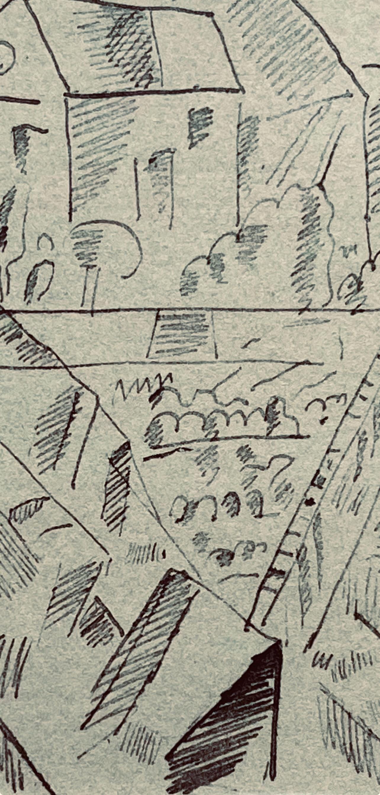 Fernand Léger, Paysage En Argonne, Fernand Léger, Dessins de Guerre, Limited Edition Lithograph