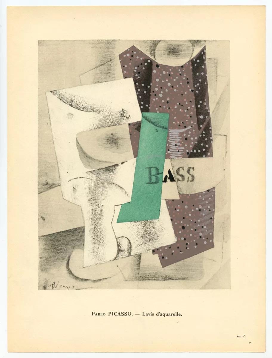 Pablo Picasso, Composition, L'Art Cubiste, Theories et Realistions, Limited Edition Lithograph