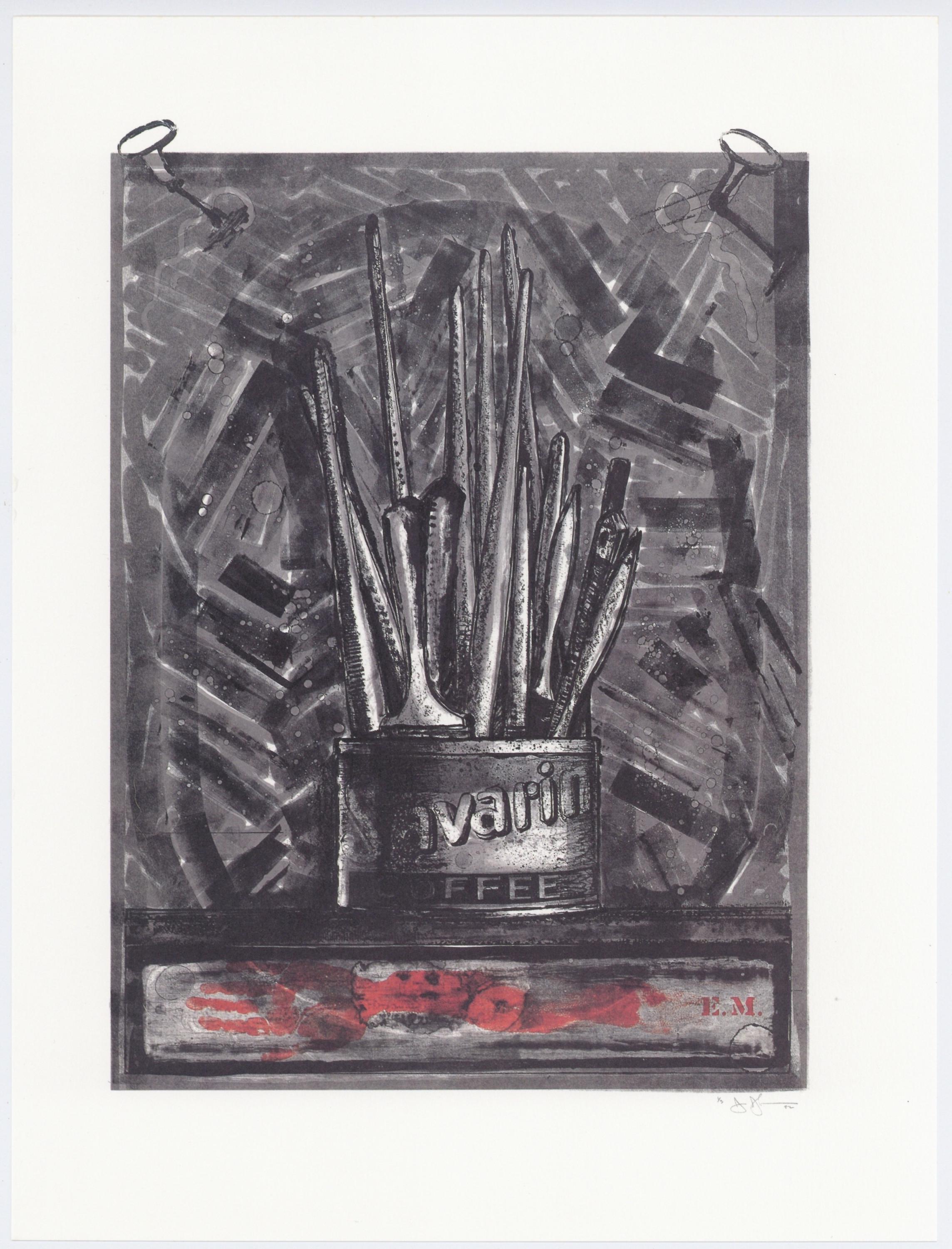 Jasper Johns, Composition, Jasper Johns, 17 Monotypes, Limited Edition Héliogravure