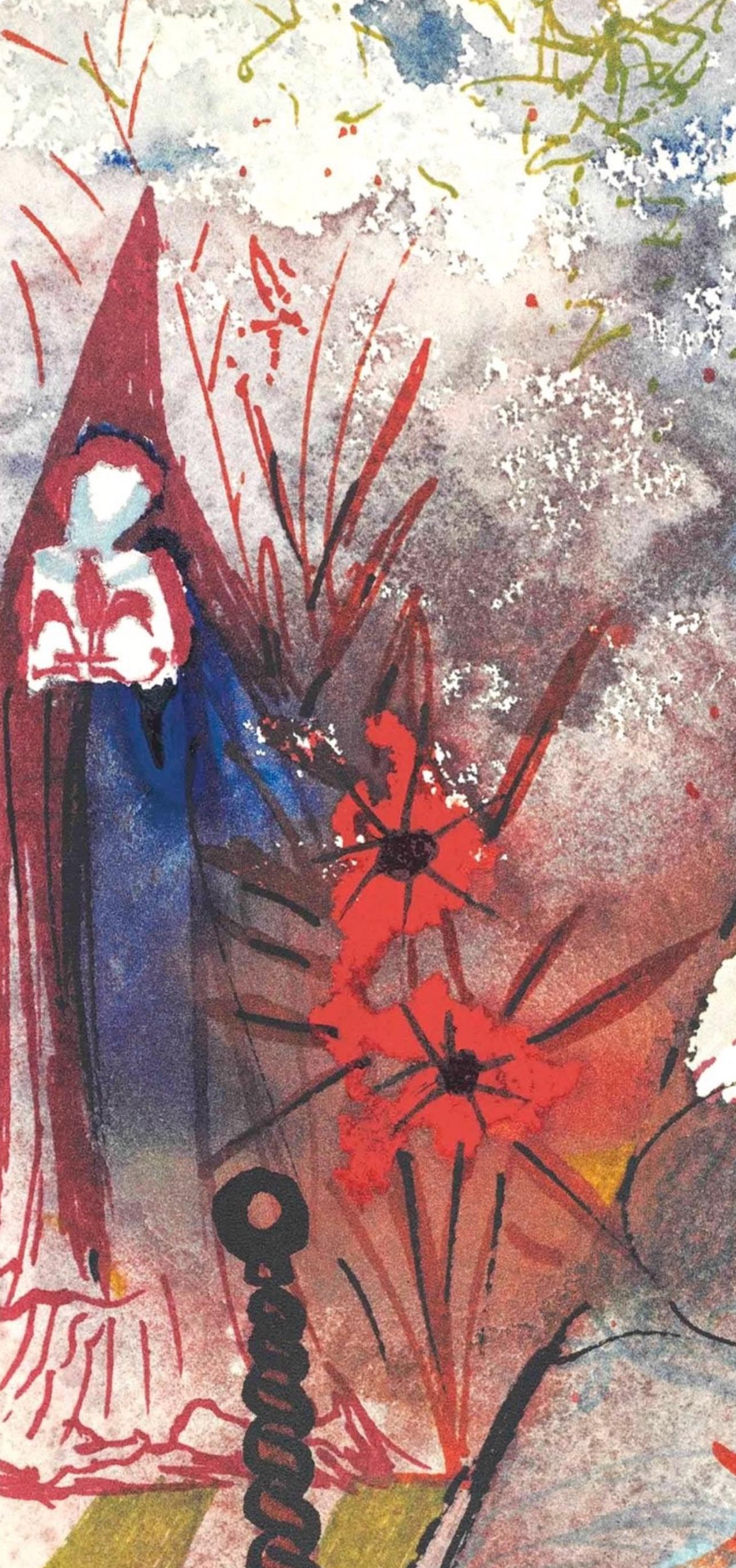 Salvador Dali, Composition (Michler/Löpsinger 1601), Romeo e Giulietta, Limited Edition Lithograph and Silkscreen