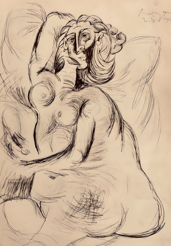 Pablo Picasso, Composition, Carnet de dessins de Picasso, Cahiers d’Art, Limited Edition Lithograph