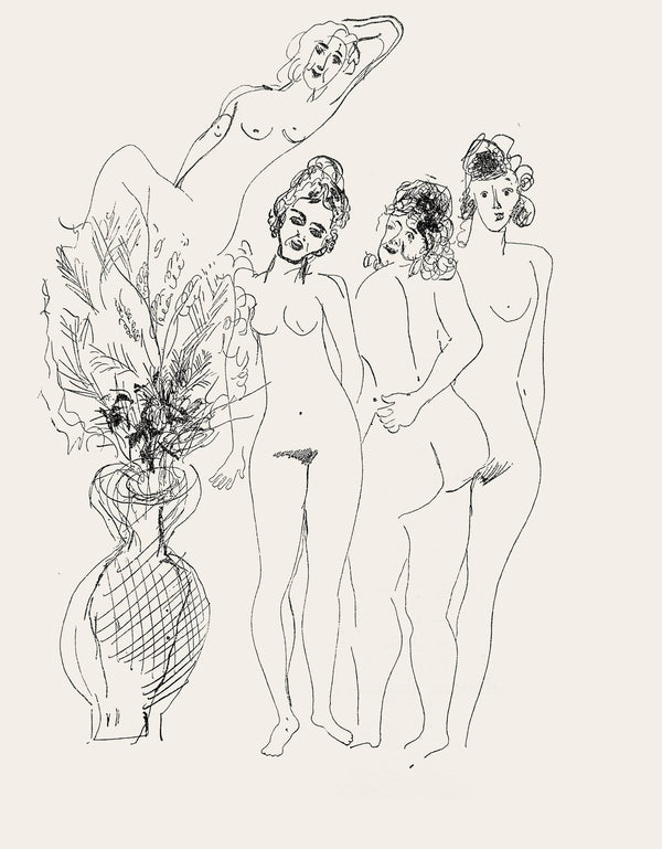 Marc Chagall, Composition, Suite Provinciale avec 92 dessins inédits de Marc Chagall, Limited Edition Lithograph