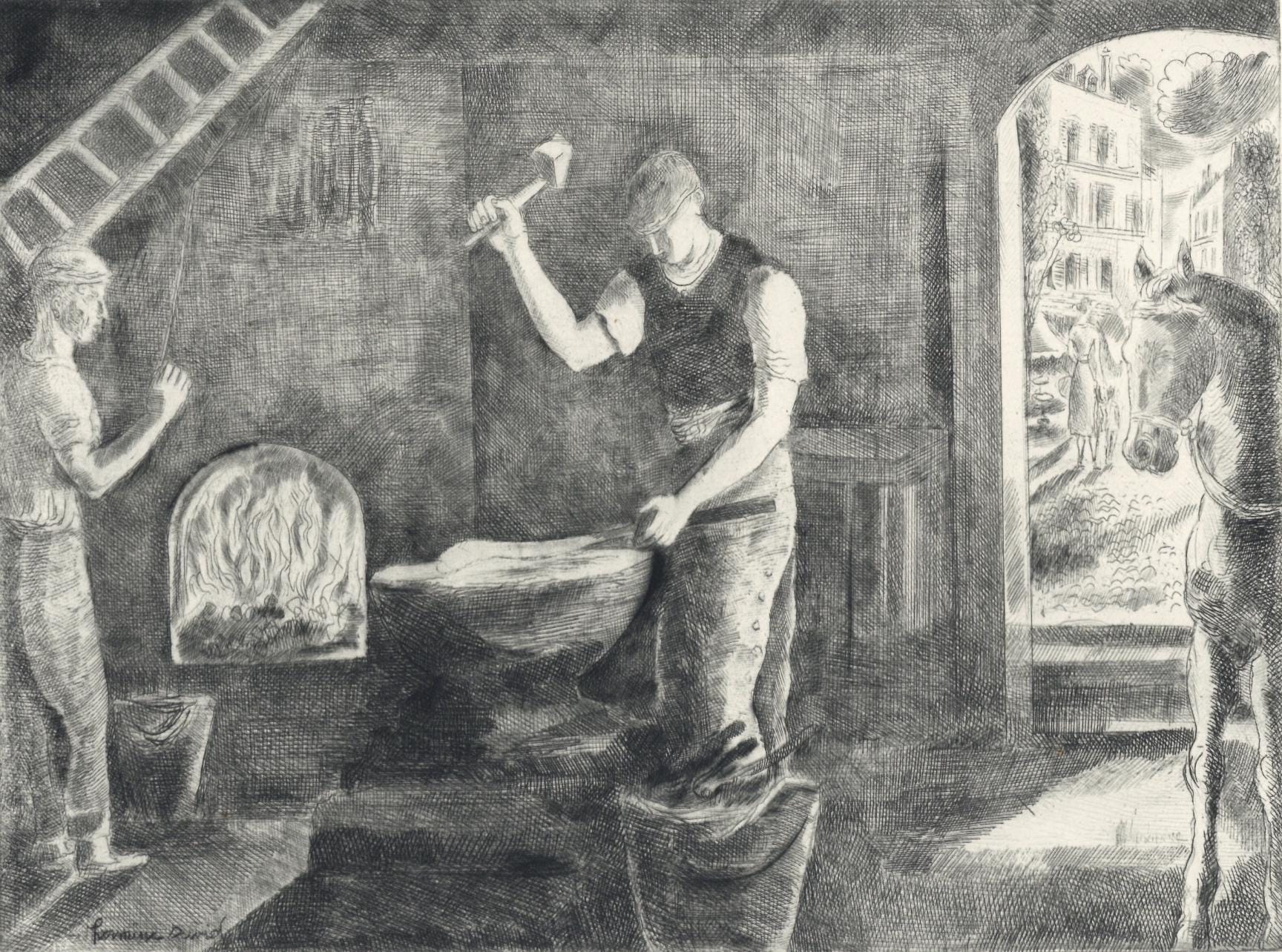 Hermine David, Composition, Alternance, Limited Edition Etching